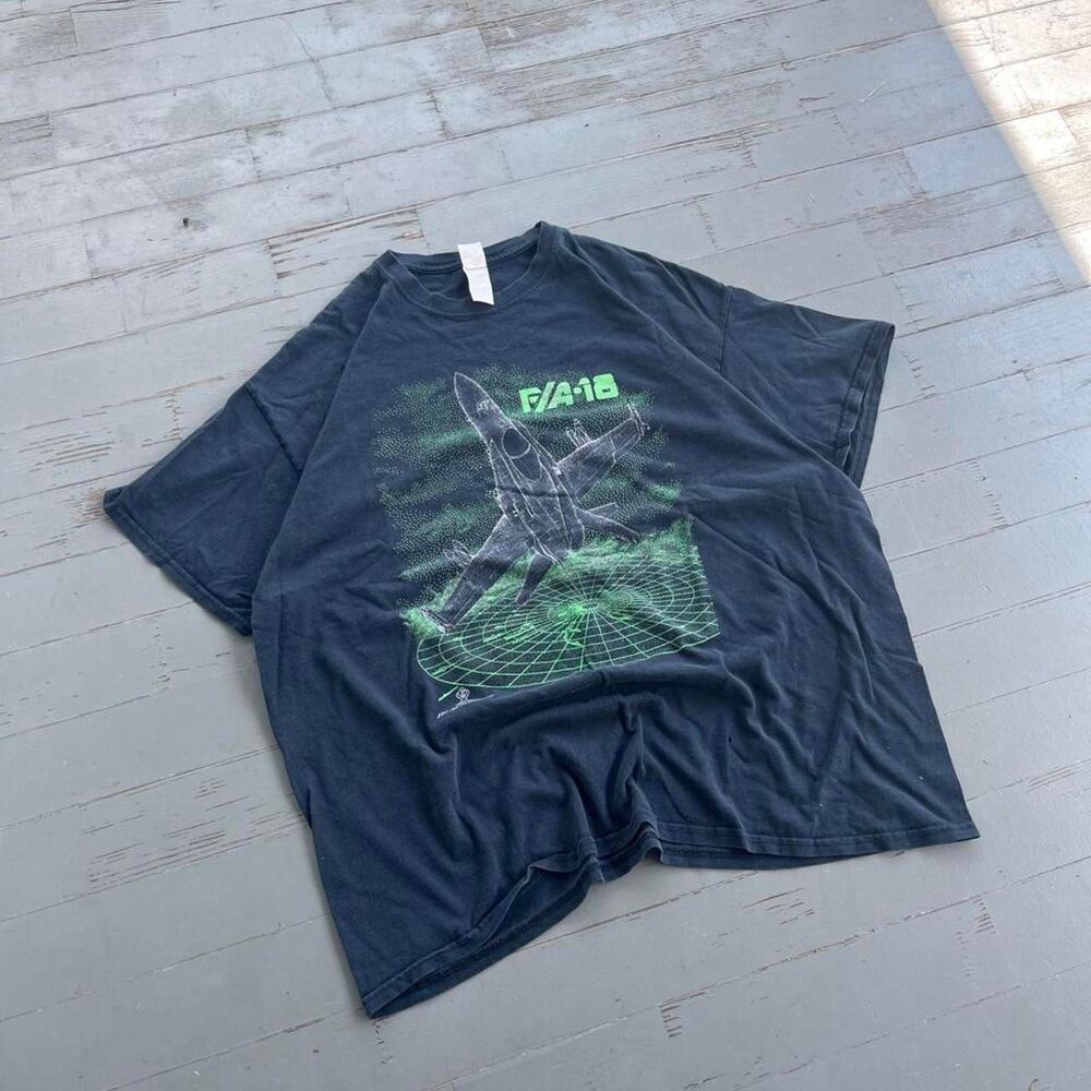 Blackbird Streetwear Y2K Fighter Jet Graphic Tee Shirt
